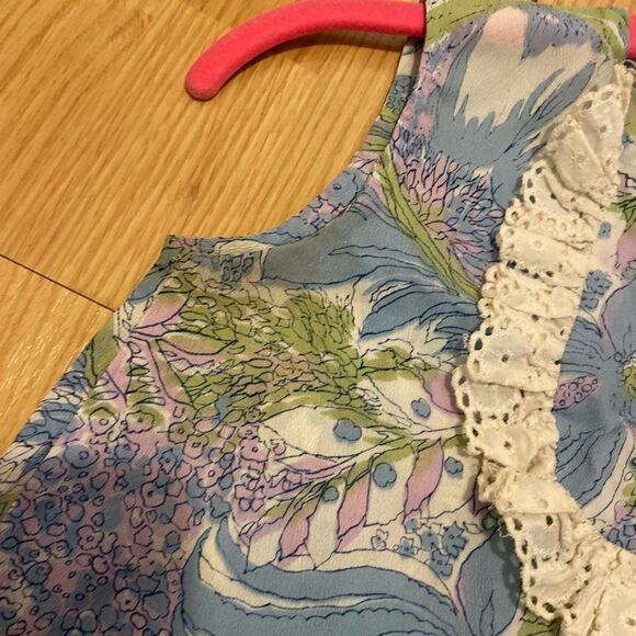 Vintage 70’s girls mod floral retro dress size 4 f02 - Picture 4 of 7